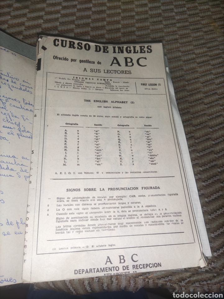 Libros de segunda mano: Curso de Ingl&eacute;s de ABC para sus Lectores. - Foto 1