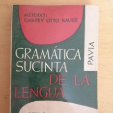 Libros de segunda mano: GRAMATICA SUCINTA DE LA LENGUA ITALIANA (PAVIA - HERDER - GROOS)