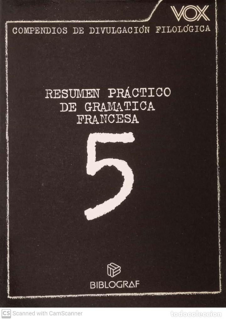 Libros de segunda mano: Resumen pr&aacute;ctico de gram&aacute;tica francesa 5 - Foto 1