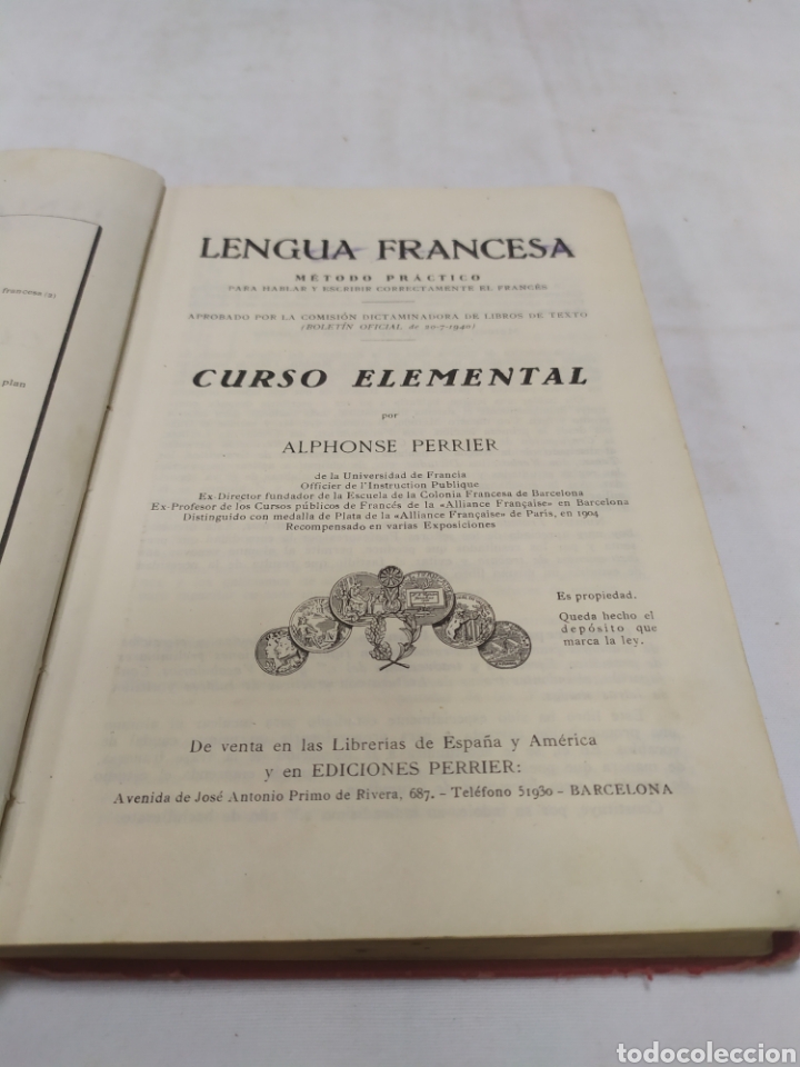 Libros de segunda mano: Lengua francesa, Ediciones Perrier, 1940 - Foto 3
