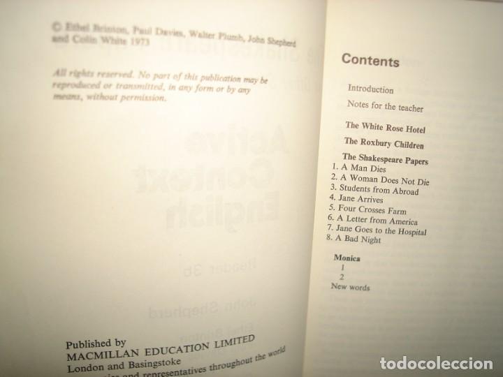 Libros de segunda mano: 39- ACTIVE CONTEXT ENGLISH READER 3B. THE SHAKESPEARE PAPERS - Foto 3