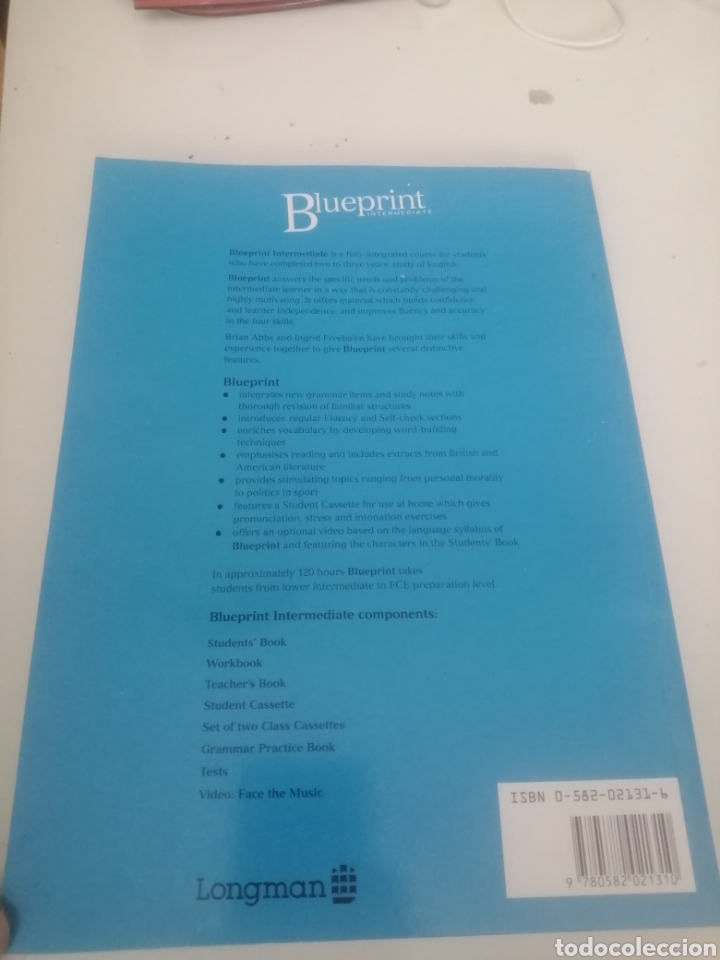 Libros de segunda mano: Blueprint Intermediate. Students Book. Abbs & Freeborn. Ed Longman - Foto 3