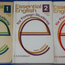 Libros de segunda mano: ESSENTIAL ENGLISH 1, 2 Y 3 - NEW EDITION - C.E. ECKERSLEY - LONGMAN (1979). Lote 361886235