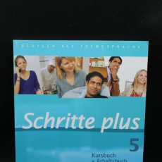 Libros de segunda mano: SCHRITTE PLUS 5 KURSBUCH+ARBEITSBUCH DEUTSCHE FREMDSPRACHE NIVEL B1/1 ALEMAN CON CD