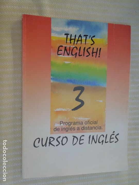 Libros de segunda mano: THATS ENGLISCH - PROGRAMA OFICIAL DE INGLES A DISTANCIA - MODULOS 1-2-3 - Foto 1