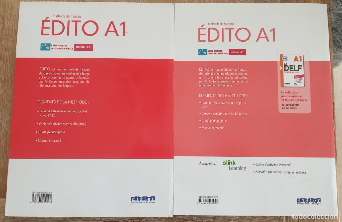 Libros de segunda mano: METODO DE FRANCES EDITO A1 DOS LIBROS CON CD Y DVD - Foto 3