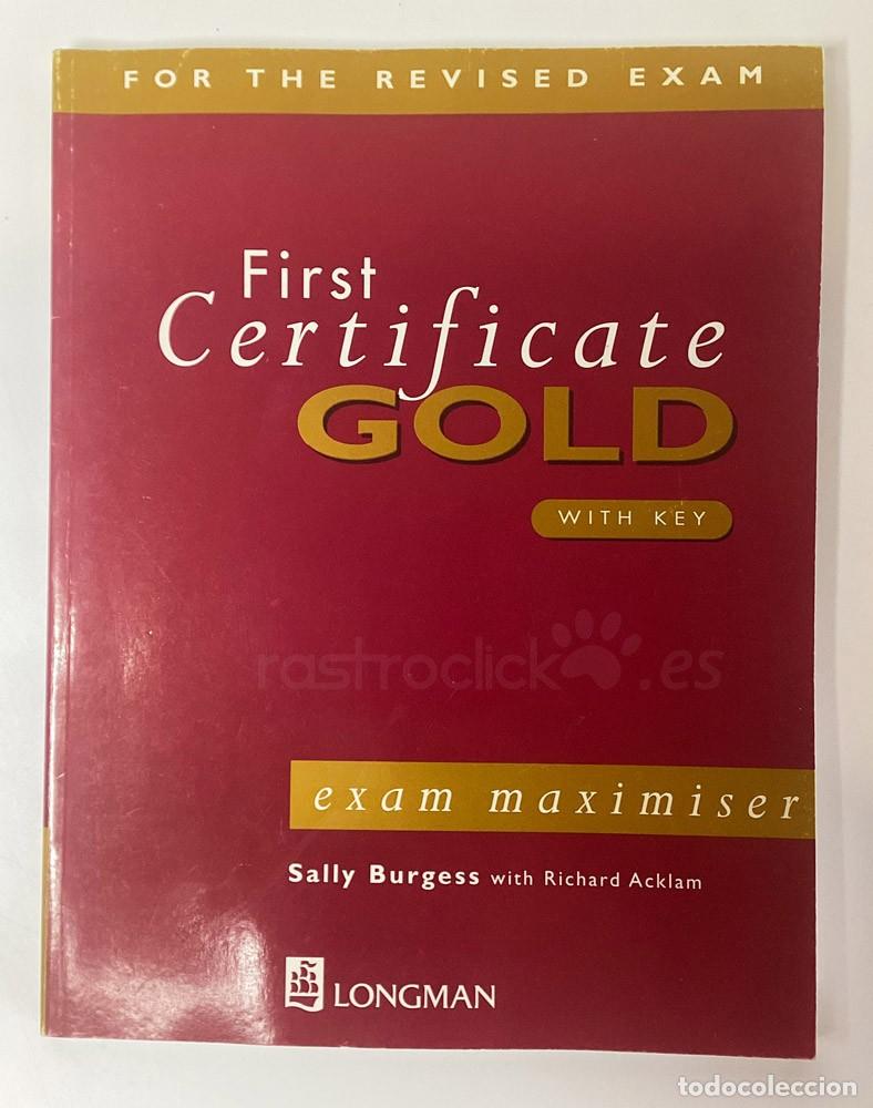 Libros de segunda mano: Libro de ingl&eacute;s First Certificate Gold - exam maximiser &ndash; Logman 1996 - Foto 1