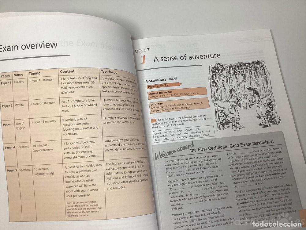 Libros de segunda mano: Libro de ingl&eacute;s First Certificate Gold - exam maximiser &ndash; Logman 1996 - Foto 5