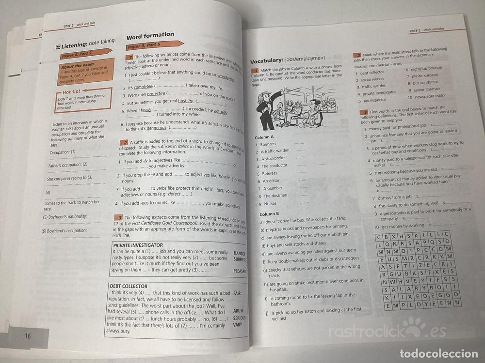 Libros de segunda mano: Libro de ingl&eacute;s First Certificate Gold - exam maximiser &ndash; Logman 1996 - Foto 7