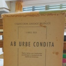 Libros de segunda mano: AB URBE CONDITA. LIBRO 30. CH886