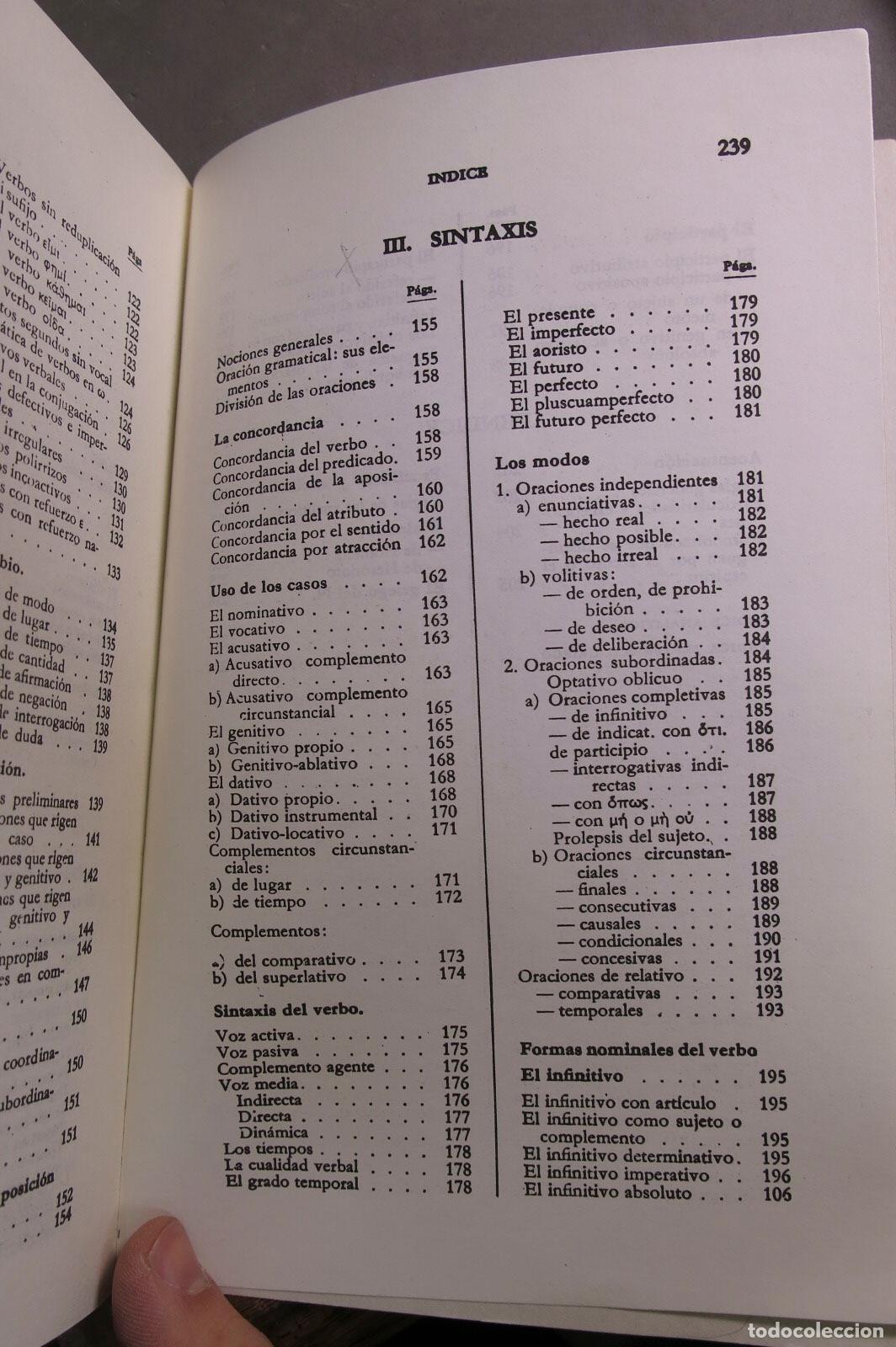Libros de segunda mano: Gramatica Griega. Berenger. Amenos - Foto 4