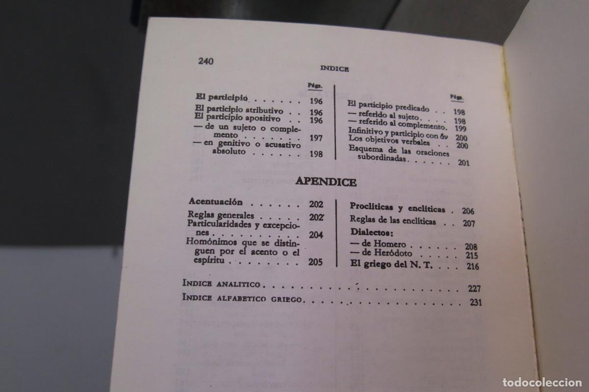 Libros de segunda mano: Gramatica Griega. Berenger. Amenos - Foto 5