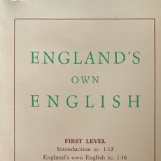 Libros de segunda mano: ENGLAND'S OWN ENGLISH. EUROVOX. Lote 401329779