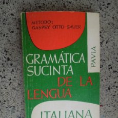 Libros de segunda mano: GRAMÁTICA SUCINTA DE LA LENGUA ITALIANA - HERDER-GROOS 1991 - MÉTODO: GAASPEY OTTO SAUER.. Lote 402921479