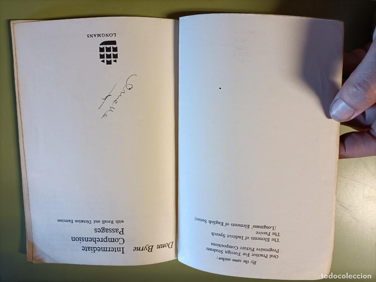 Libros de segunda mano: Intermediate Comprehension Passages. Byrne, Donn. Longmans, 1968 - Foto 3