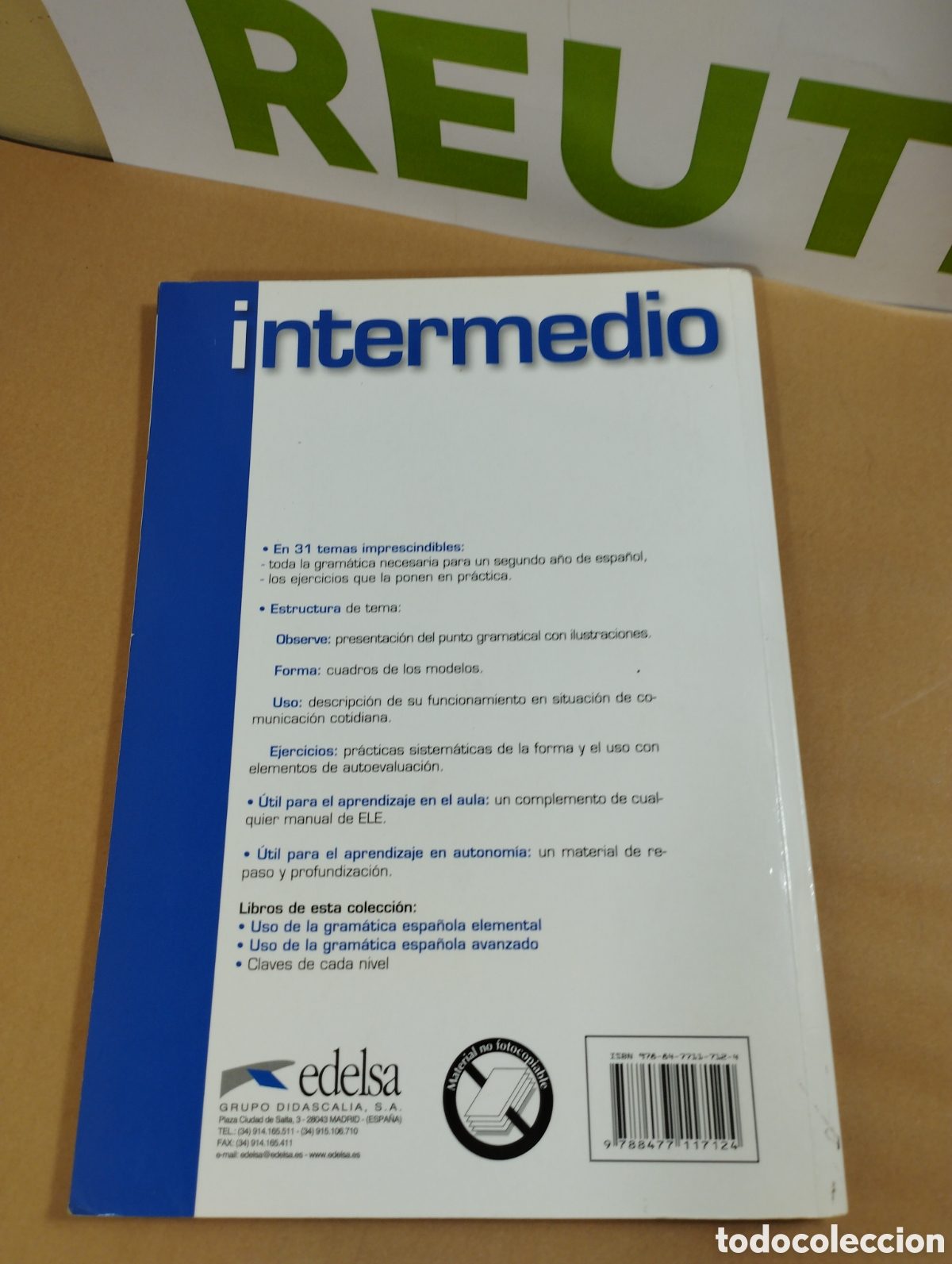 Libros de segunda mano: USO de la gram&aacute;tica espa&ntilde;ola. Intermedio. Edelsa. - Foto 2