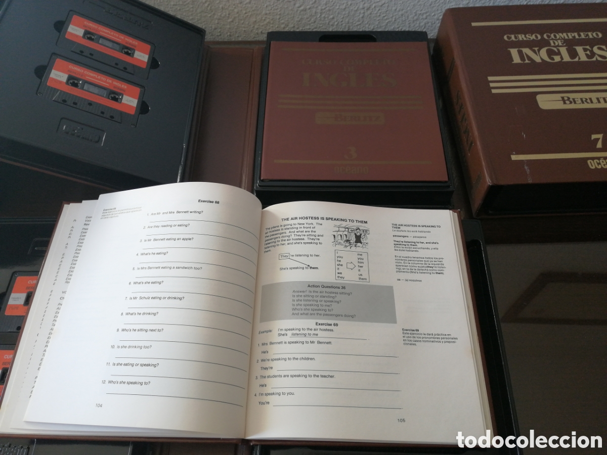 Libros de segunda mano: CURSO COMPLETO DE INGL&Eacute;S BERLITZ OC&Eacute;ANO 7 TOMOS - Foto 5