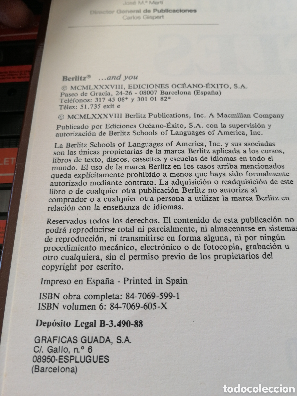 Libros de segunda mano: CURSO COMPLETO DE INGL&Eacute;S BERLITZ OC&Eacute;ANO 7 TOMOS - Foto 7