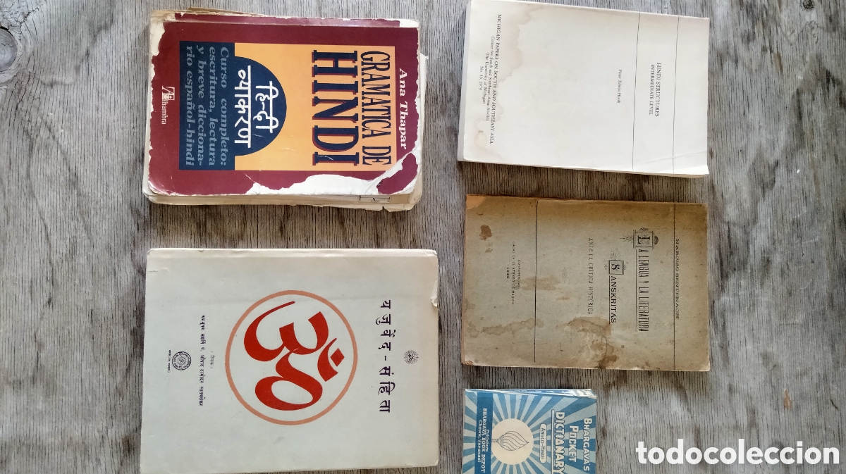 Libros de segunda mano: Lote libros gram&aacute;tica Hindi Sansctito - Foto 4