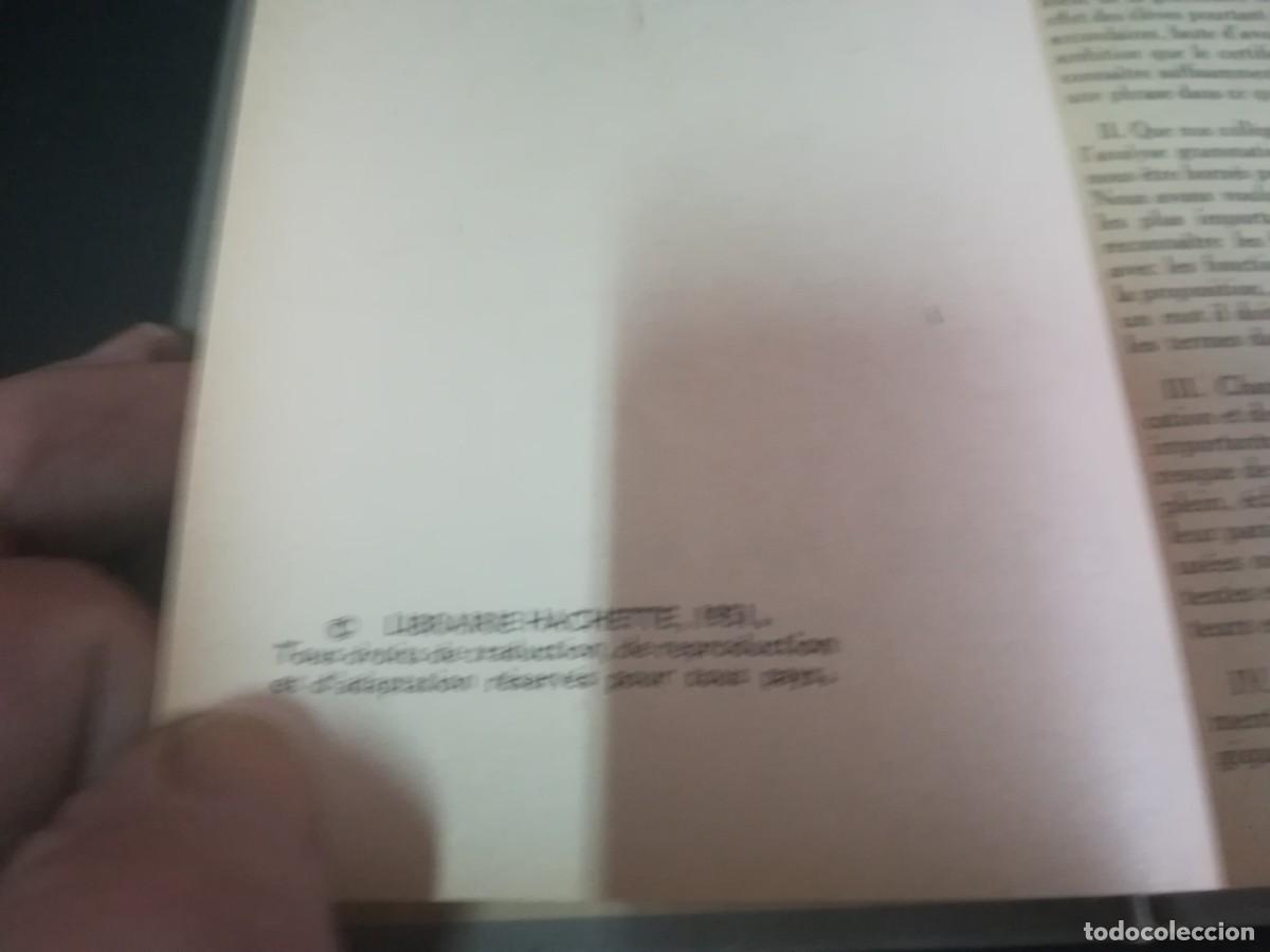 Libros de segunda mano: ANALYSE GRAMMATICALE ET LOGIQUE / E.GRAMMONT / AP709 / HACHETTE / FRANCES - Foto 5