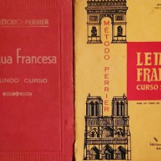 Libros de segunda mano: DOS LIBROS DE LENGUA FRANCESA, MÉTODO PERRIER, DE 1956 Y 1960.