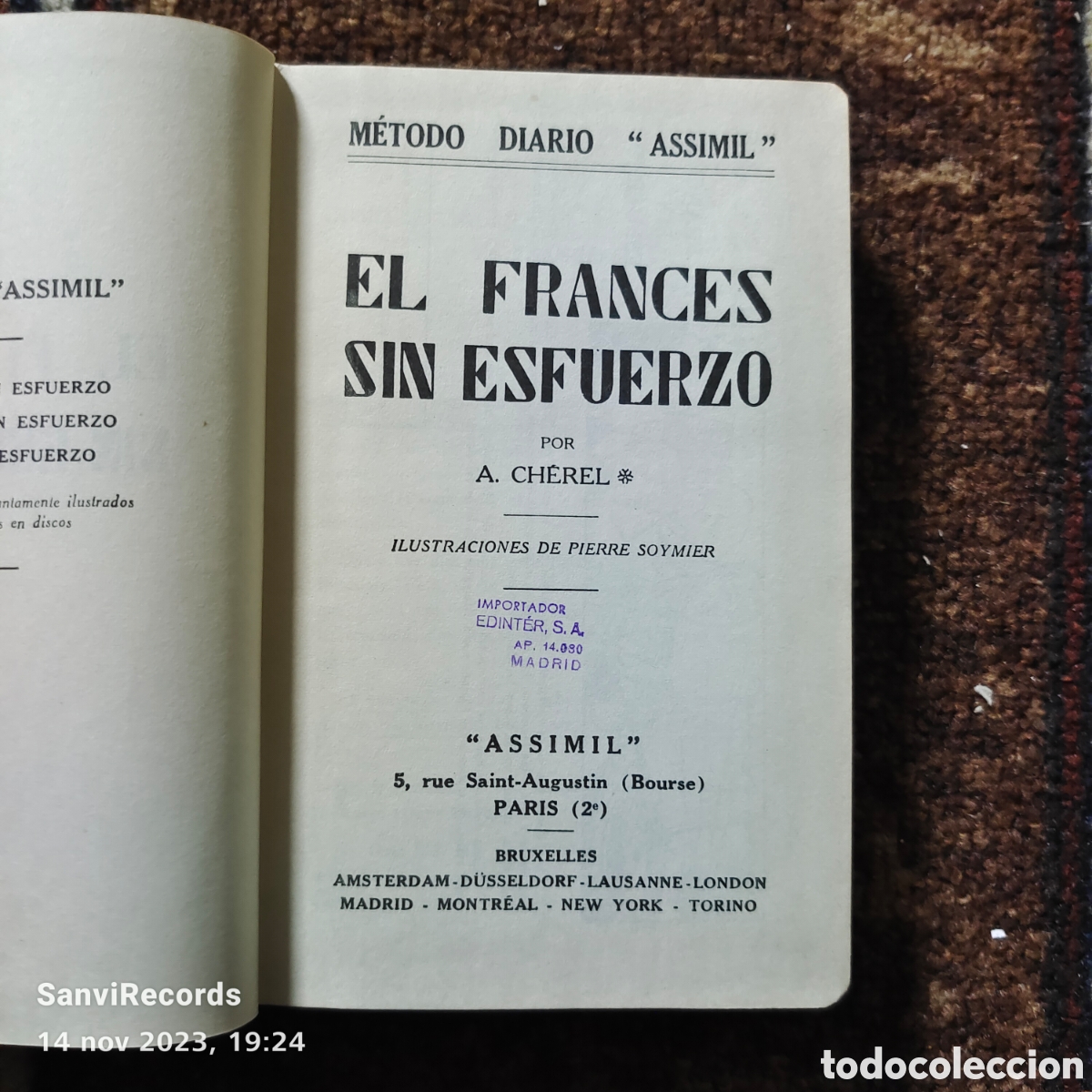 Libros de segunda mano: EL FRANC&Eacute;S SIN ESFUERZO (A. CHEREL) (ASSIMIL) - Foto 2