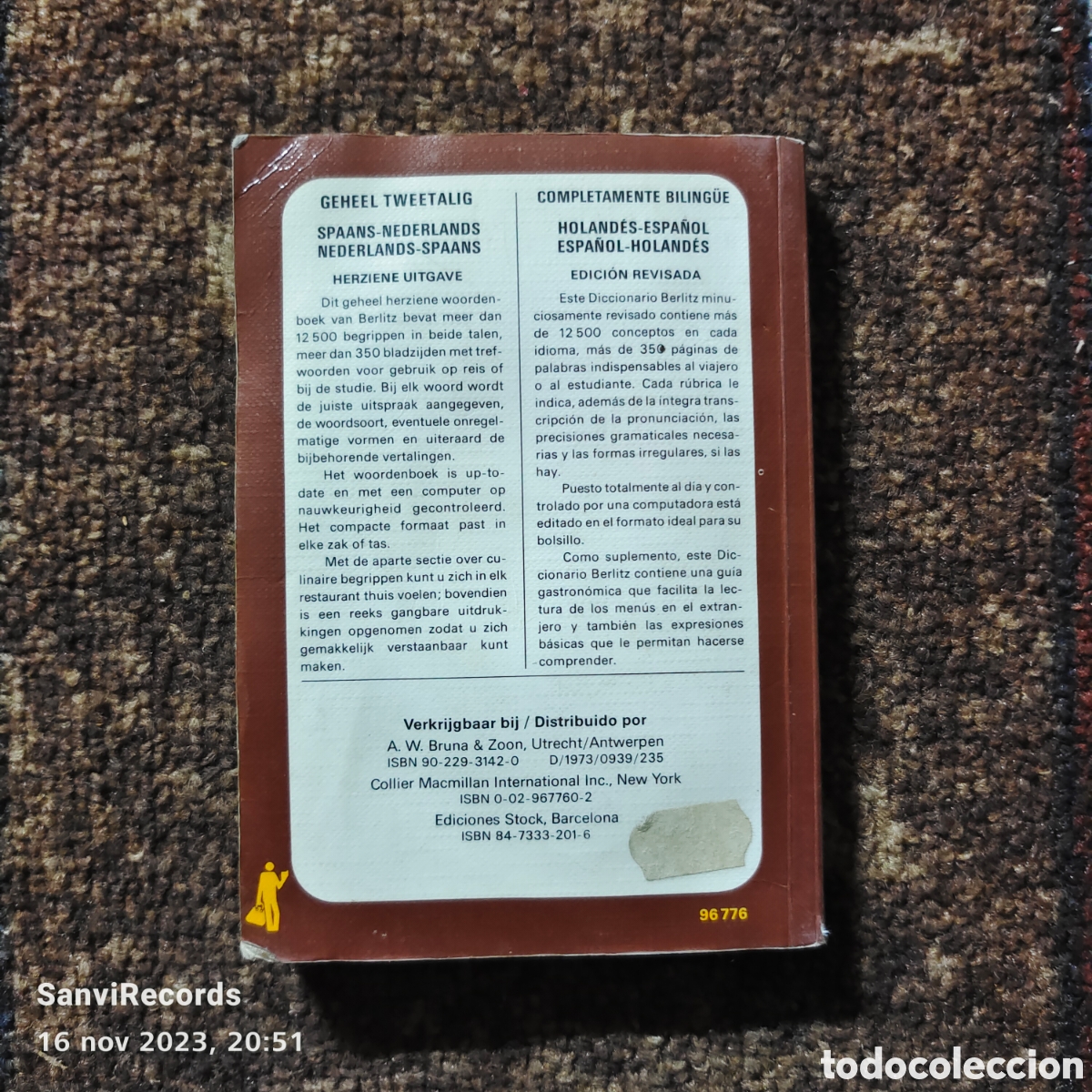 Libros de segunda mano: HOLAND&Eacute;S - ESPA&Ntilde;OL (BERLITZ) - Foto 2