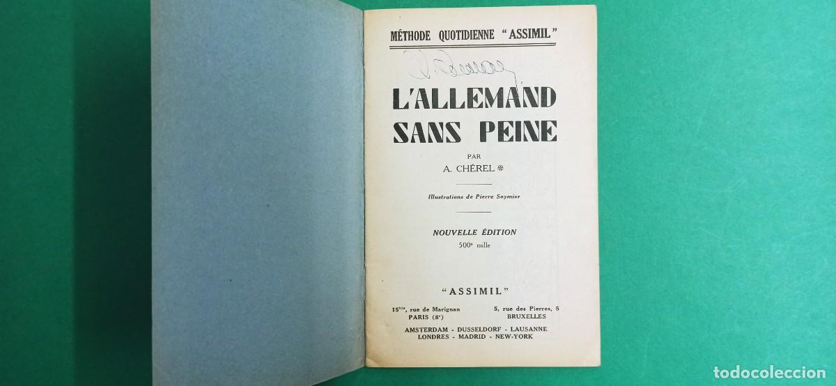 Libros de segunda mano: Antiguo librito curso alem&aacute;n sin dolor. Idiomas. - Foto 3