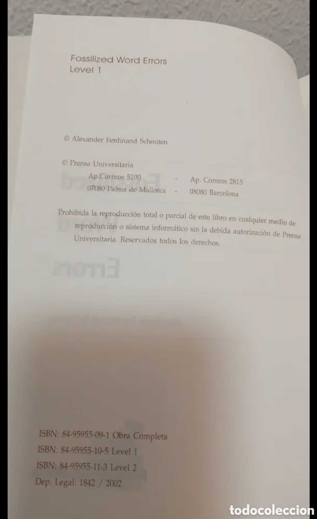Libros de segunda mano: Fossilized word errors Nivel 1 y Nivel 2 Pack - Foto 3