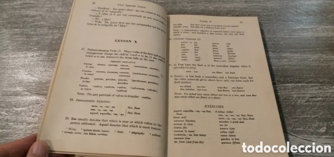 Libros de segunda mano: 1952 New First Spanish Course - Foto 8