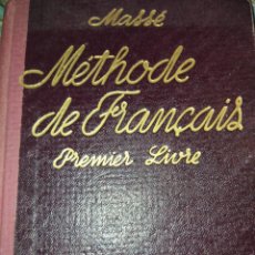 Libros de segunda mano: METHODE DE FRANÇAIS. - METODO MASSE. - PREMIER LIVRE. 28ª EDICIÓN. CARTONÉ. PESO 300 GR.
