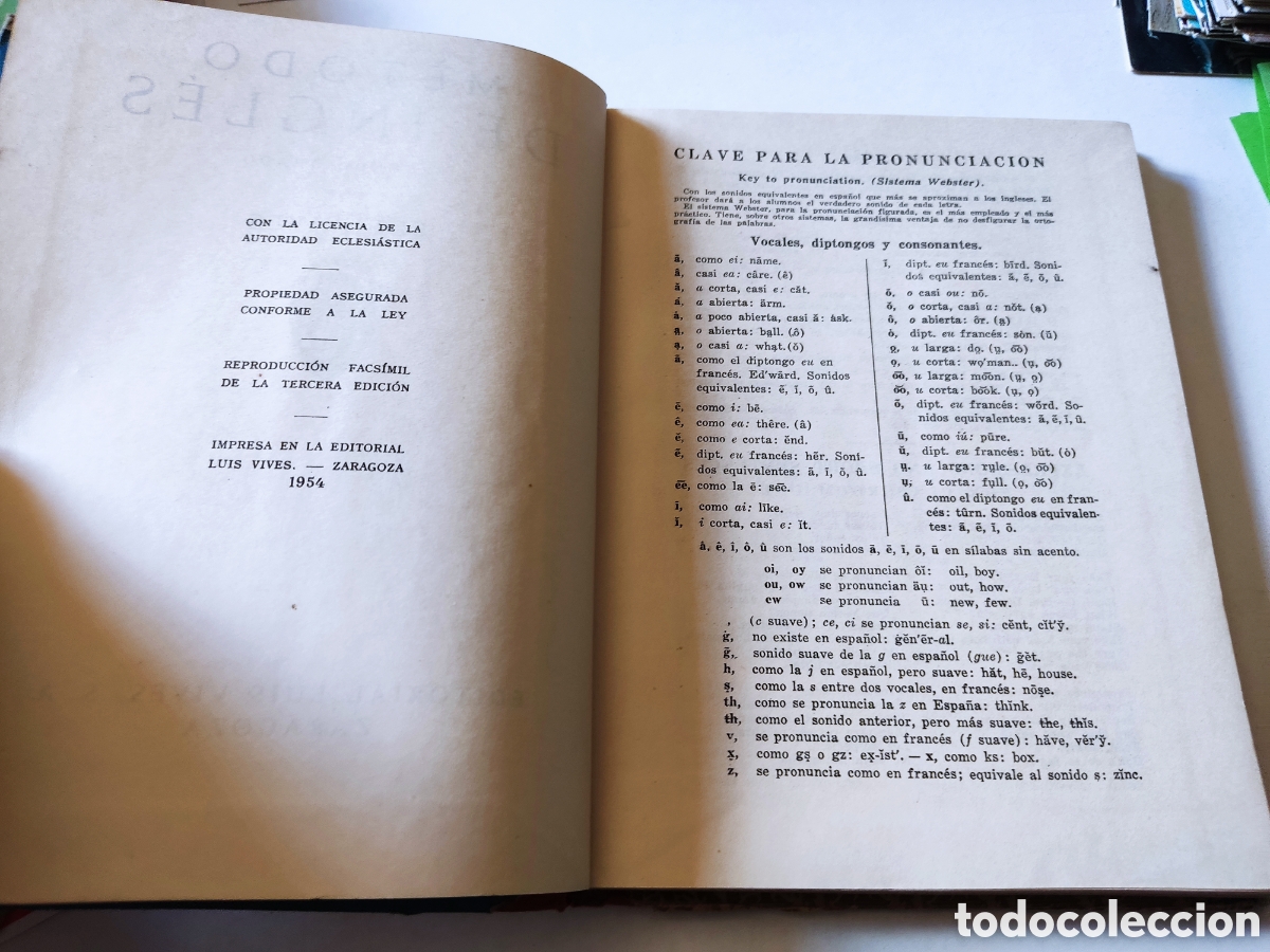 Libros de segunda mano: Libro m&eacute;todo de ingl&eacute;s segundo grado 1954 - Foto 3