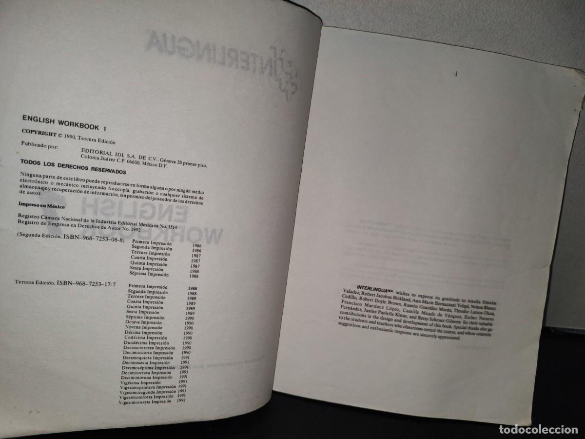 Libros de segunda mano: 98- ENGLISH WORKBOOK 1 - INTERLINGUA - Foto 4