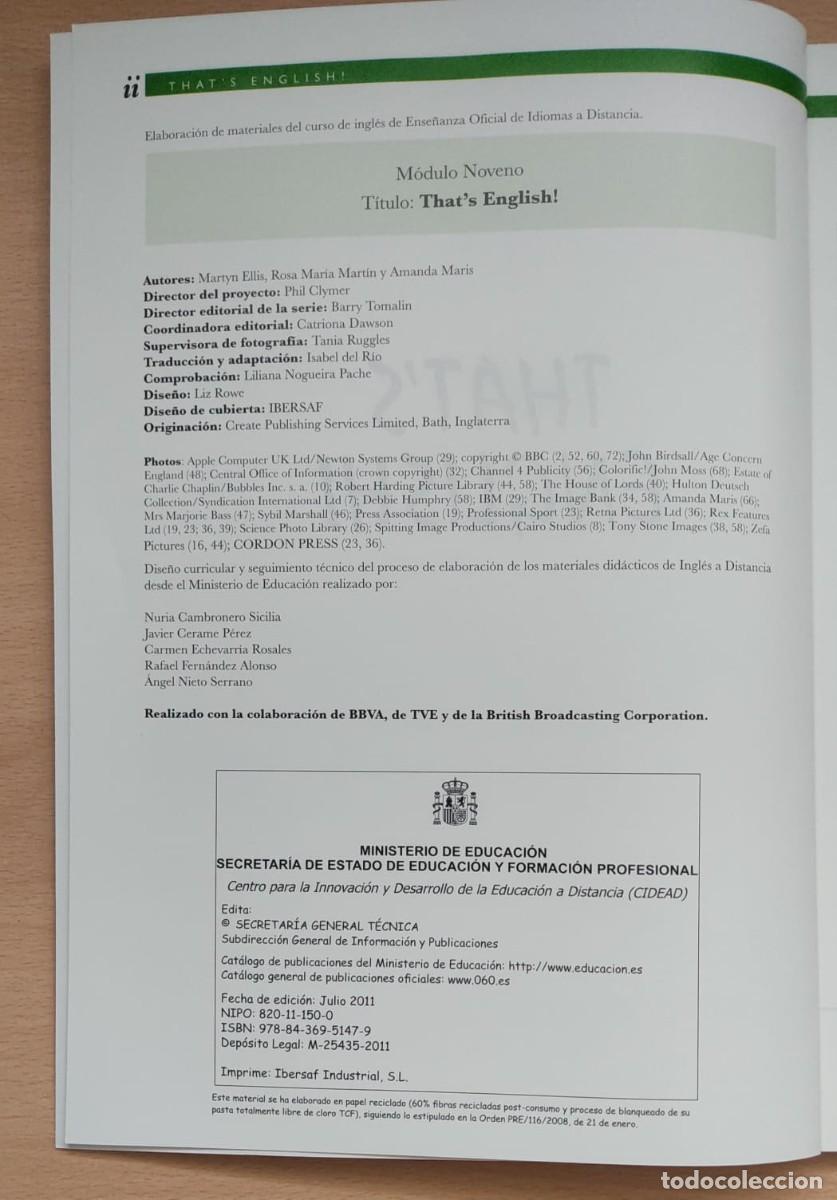 Libros de segunda mano: THATS ENGLISH!. - Foto 26