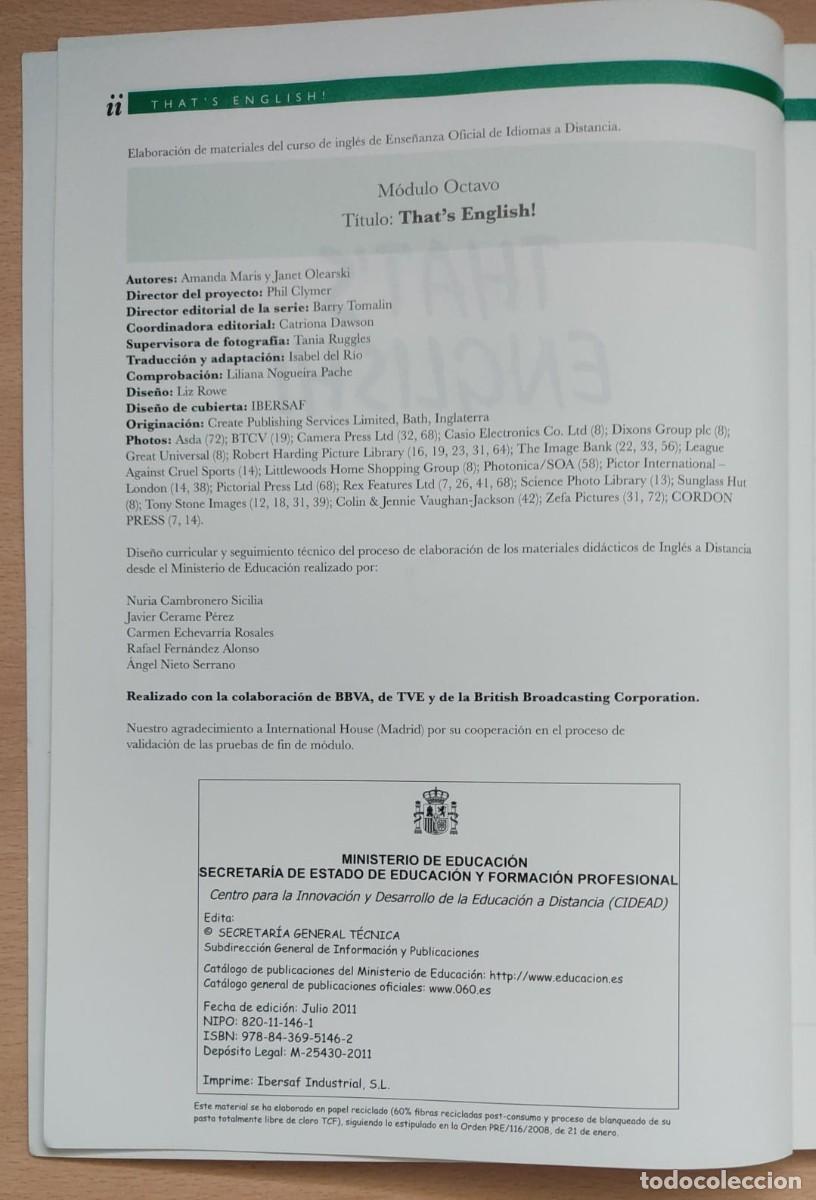 Libros de segunda mano: THATS ENGLISH!. - Foto 28
