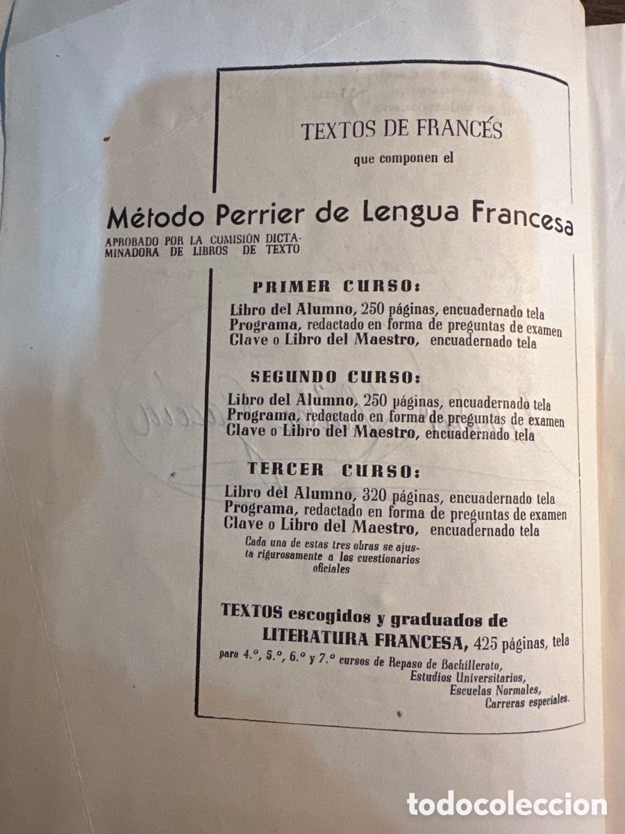 Libros de segunda mano: M&Eacute;TODO PERRIER DE LENGUA FRANCESA (4 libros ) - Foto 9