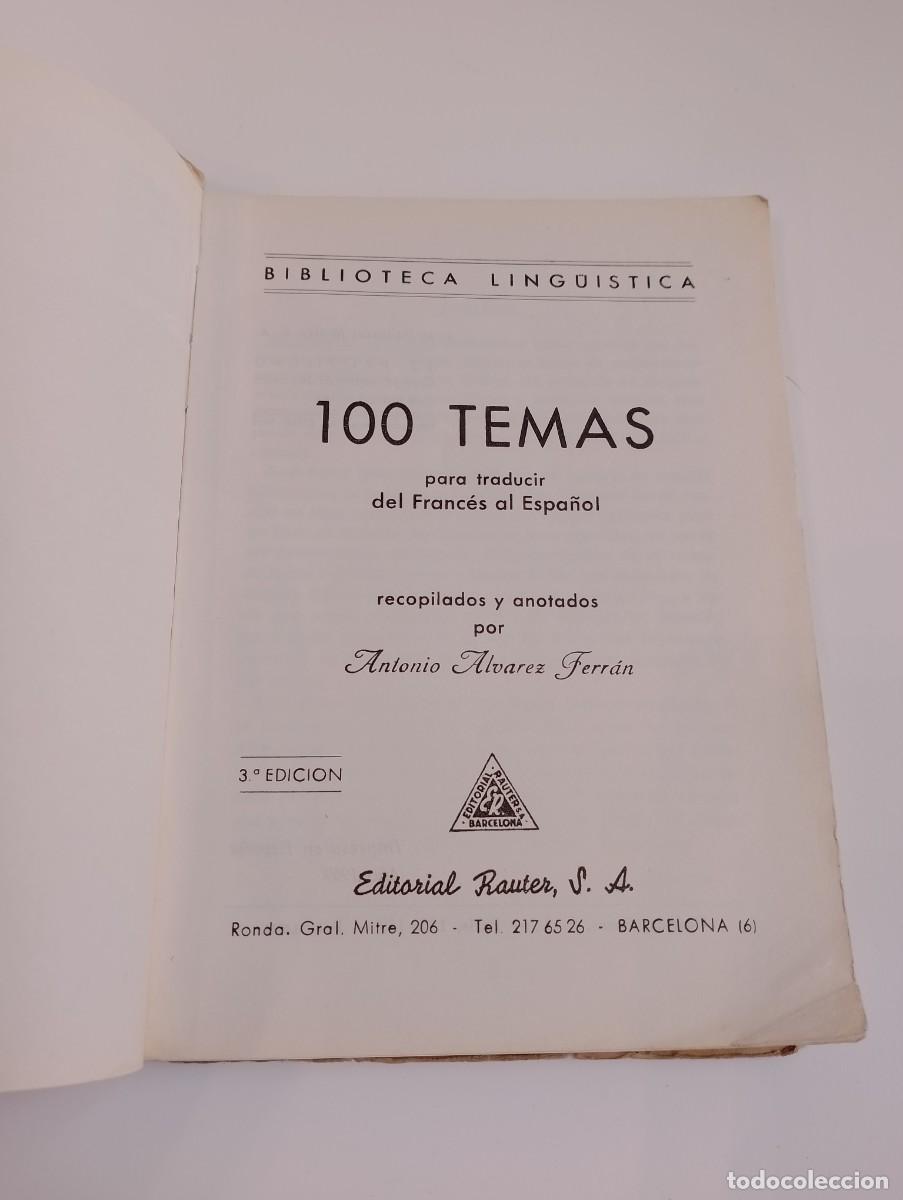 Libros de segunda mano: 100 temas para traducir del Franc&eacute;s al Espa&ntilde;ol - Foto 9