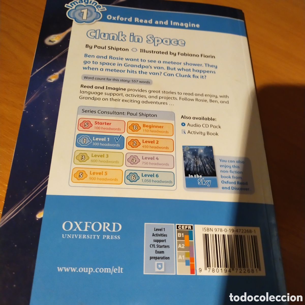 Libros de segunda mano: Clunk in space. Aprender ingl&eacute;s. Imagine Oxford. Con cd. Cuento - Foto 2