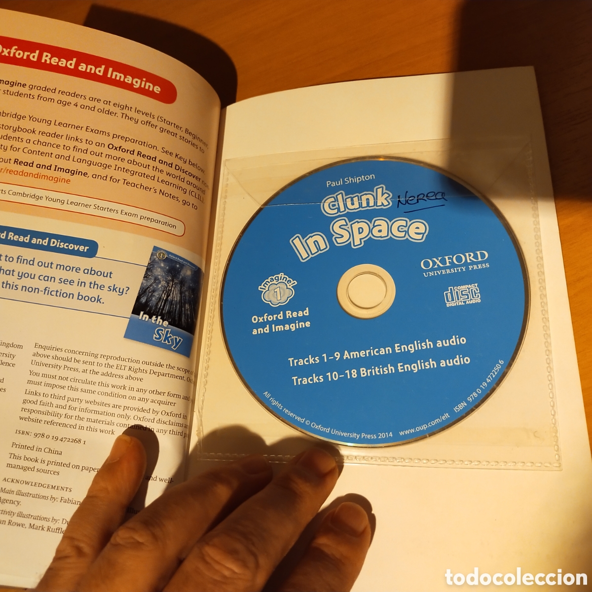 Libros de segunda mano: Clunk in space. Aprender ingl&eacute;s. Imagine Oxford. Con cd. Cuento - Foto 3
