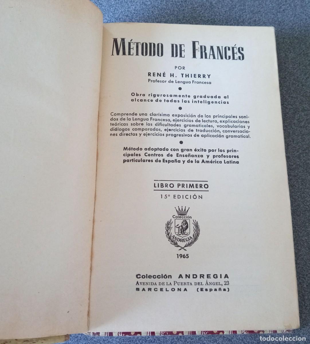 Libros de segunda mano: M&eacute;todo de Franc&eacute;s Ren&eacute; H.Thierry - Foto 4