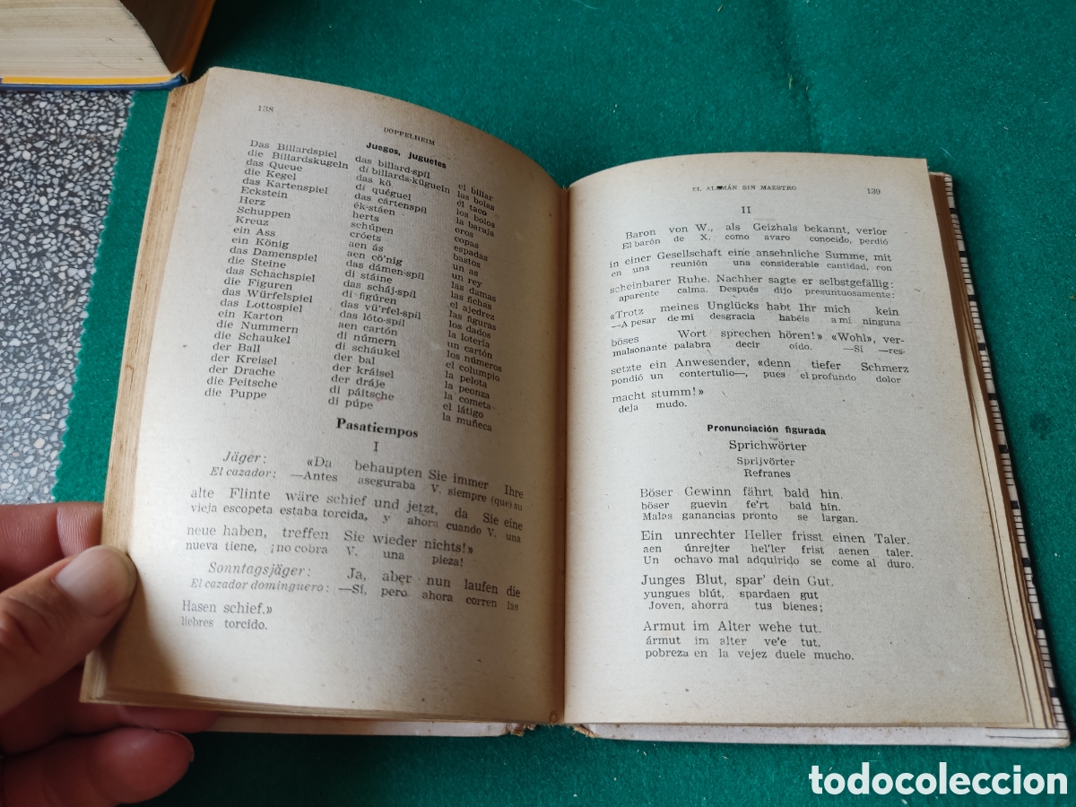 Libros de segunda mano: Libro El alem&aacute;n sin maestro 1943 libro de escuela para aprender ingl&eacute;s - Foto 5