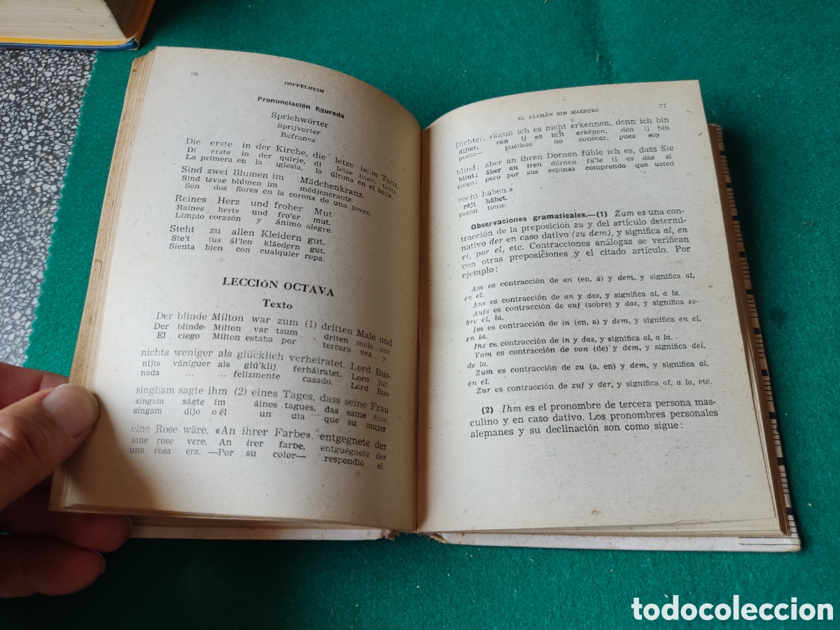 Libros de segunda mano: Libro El alem&aacute;n sin maestro 1943 libro de escuela para aprender ingl&eacute;s - Foto 6