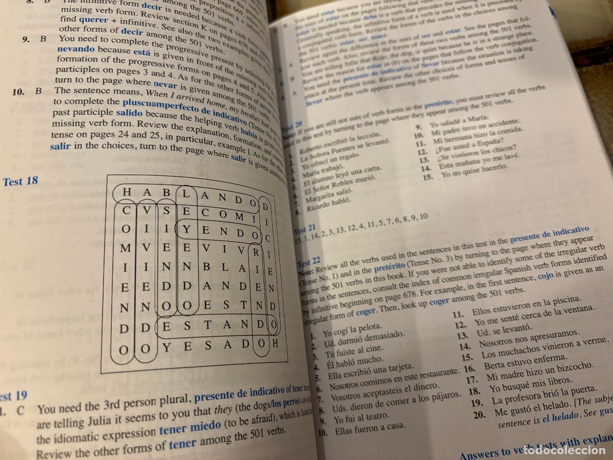 Libros de segunda mano: 501 Spanish Verbs. Barrons foreign language guides. - Foto 6