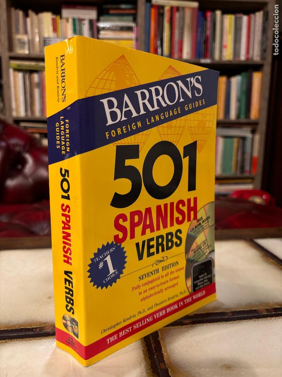 Libros de segunda mano: 501 Spanish Verbs. Barrons foreign language guides. - Foto 1