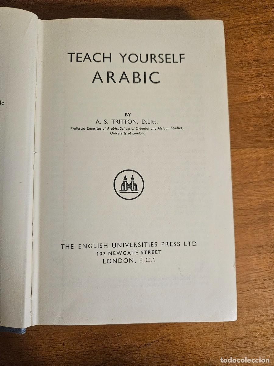 Libros de segunda mano: TEACH YOURSELF ARABIC - A. S. TRITTON - Foto 2