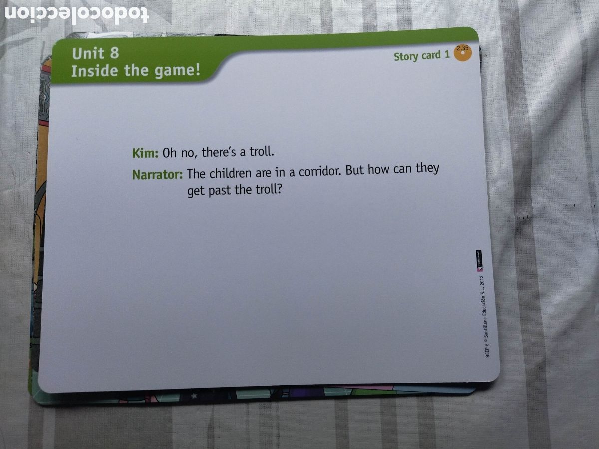 Libros de segunda mano: Story cards. Unit 8. Inside the game! - Foto 2