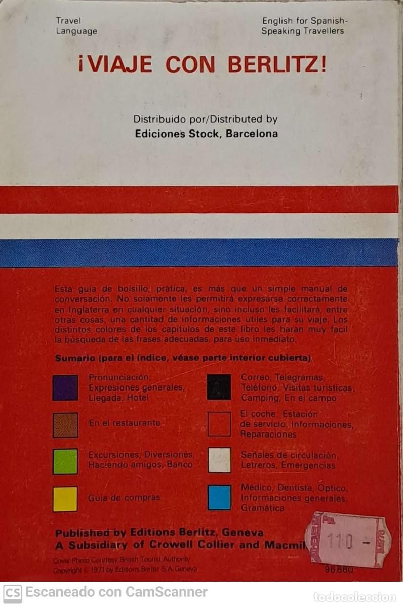 Libros de segunda mano: Ingles para viajeros - Berlitz - Foto 2