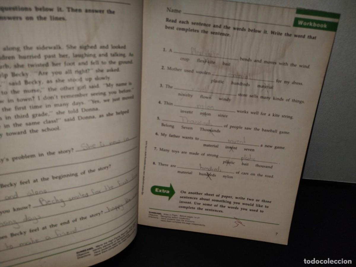 Libros de segunda mano: 142- WORKBOOK. SUNBEAMS LEVEL 8. HBJ READING PROGRAM - 1987 - Foto 5