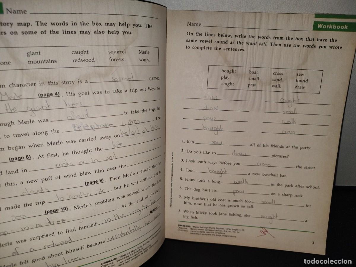 Libros de segunda mano: 142- WORKBOOK. SUNBEAMS LEVEL 8. HBJ READING PROGRAM - 1987 - Foto 6