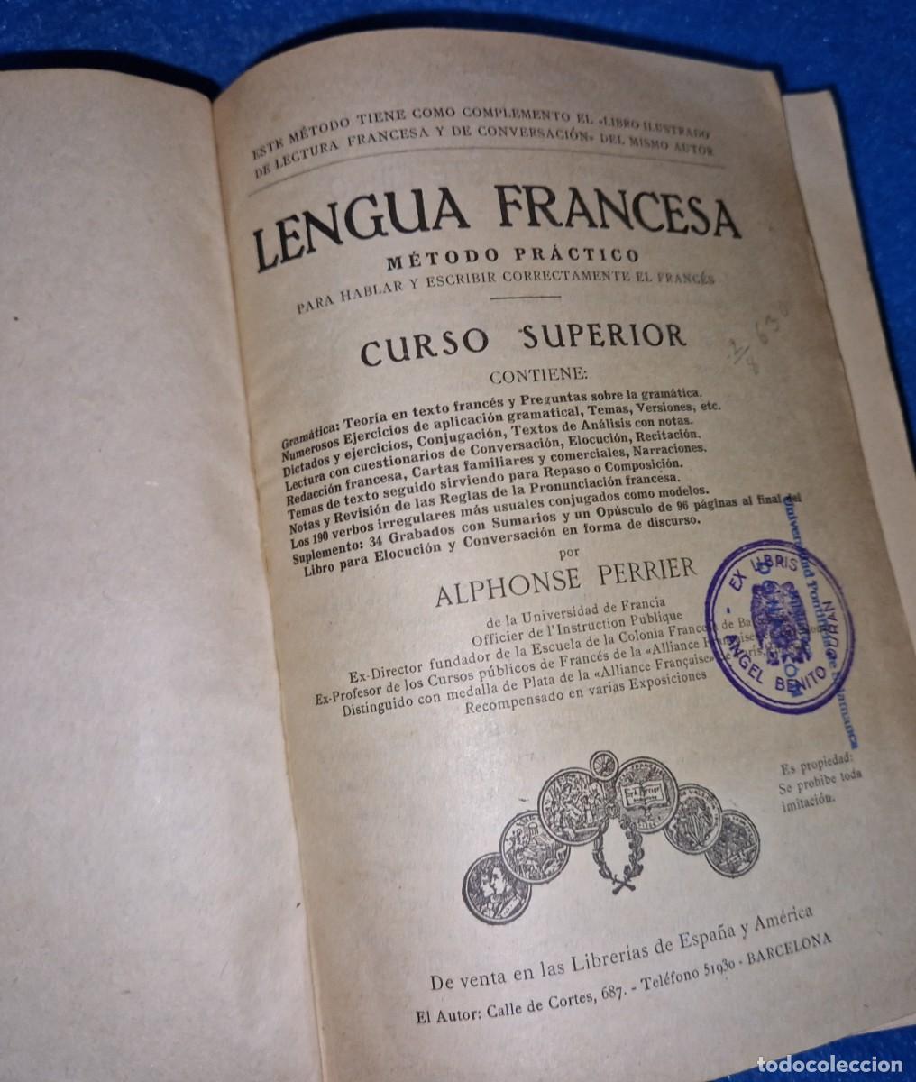 Libros de segunda mano: LIBRO LENGUA FRANCESA, CURSO SUPERIOR A. Perrier - Foto 3